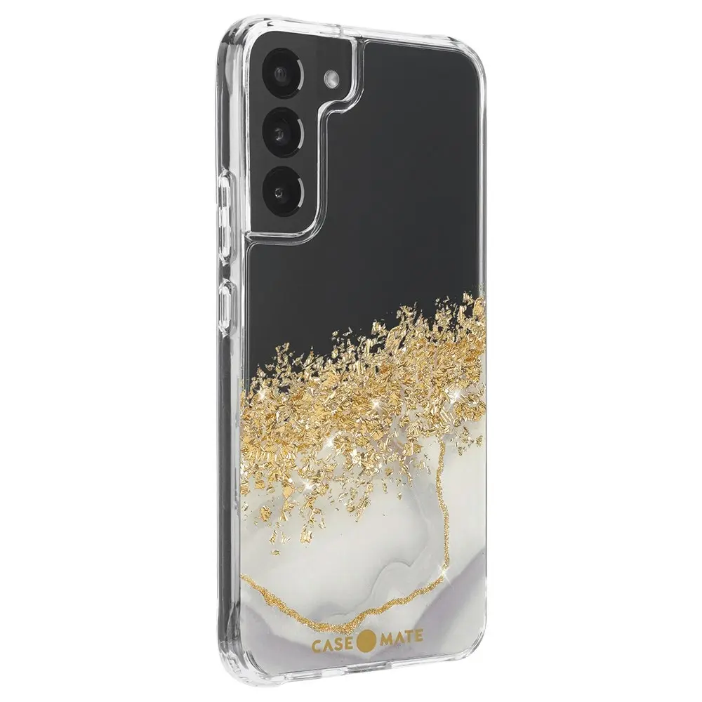 Case Mate Antimicrobial Karat Marble Phone Case Cover For Samsung Galaxy S22+