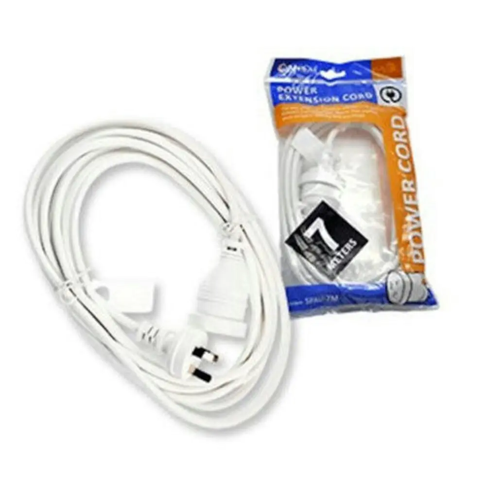 Sansai 7M Power Extension Cord Lead 10A 240V 2400W Max Home Office AU 3-Pin