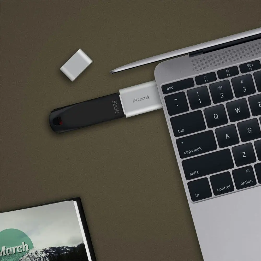 mBeat Attaché Male USB-C Adaptor to Female USB 3.1 for MacBook Google Chromebook