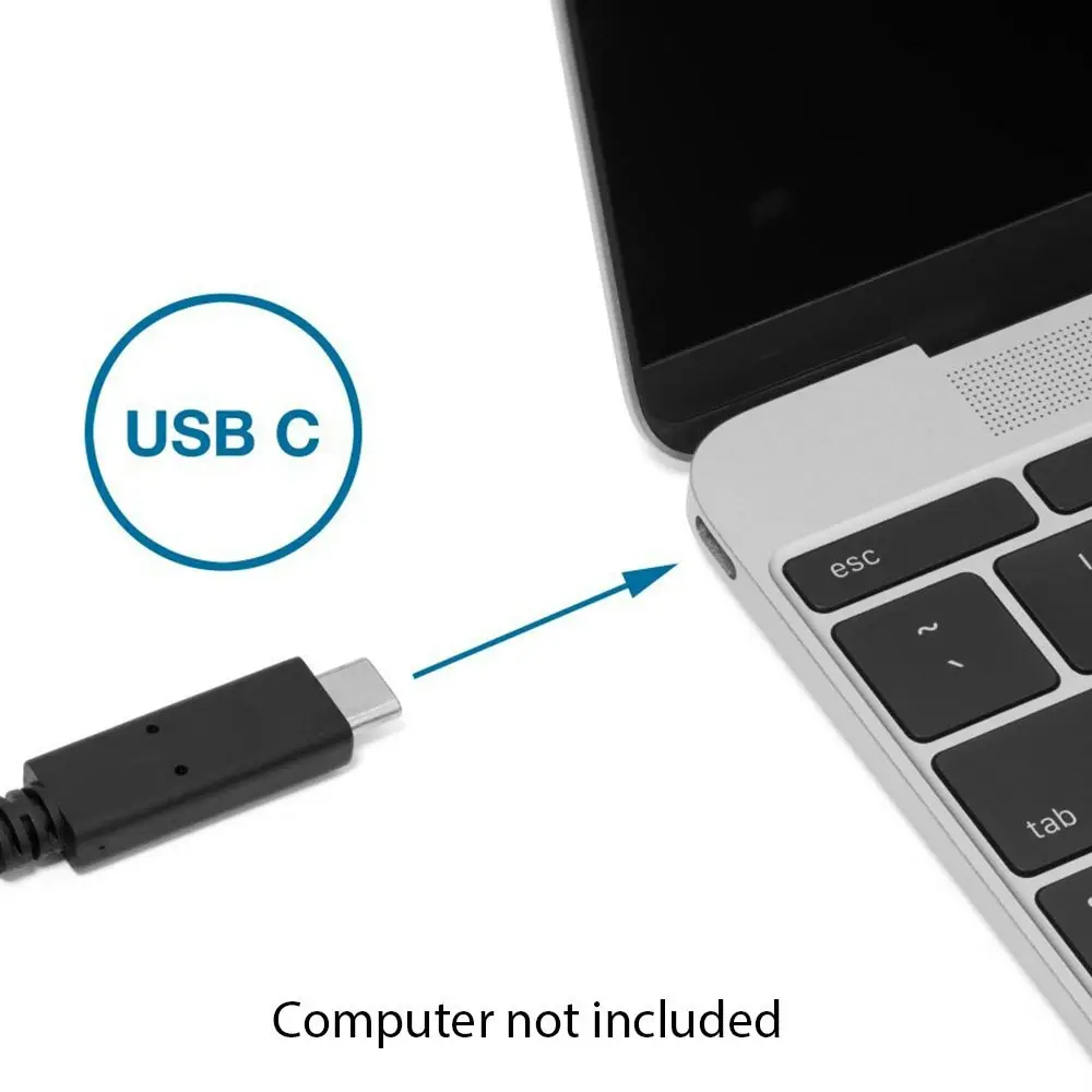 Kensington USB-C to VGA Full HD Video Adapter 1080p Thunderbolt 3 Plug & Play