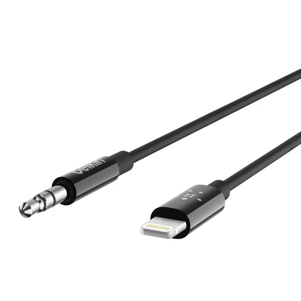 Belkin 1.8m Lightning MFI-Certified to 3.5mm AUX Cable Adapter for Apple iPhone