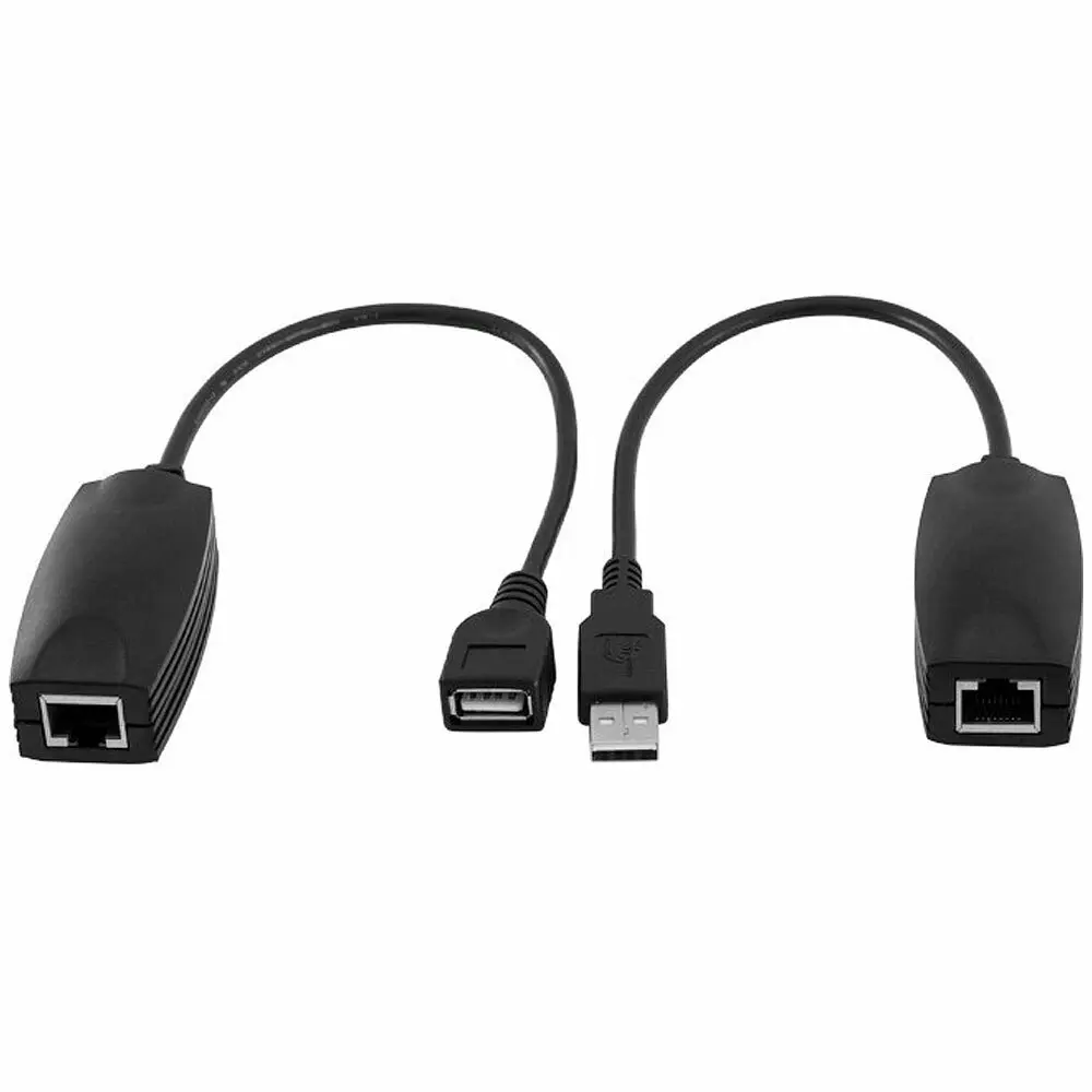 3PK Pro2 USB Male/Female Extender Cable Extension Standard CAT5 50m PC/Mac