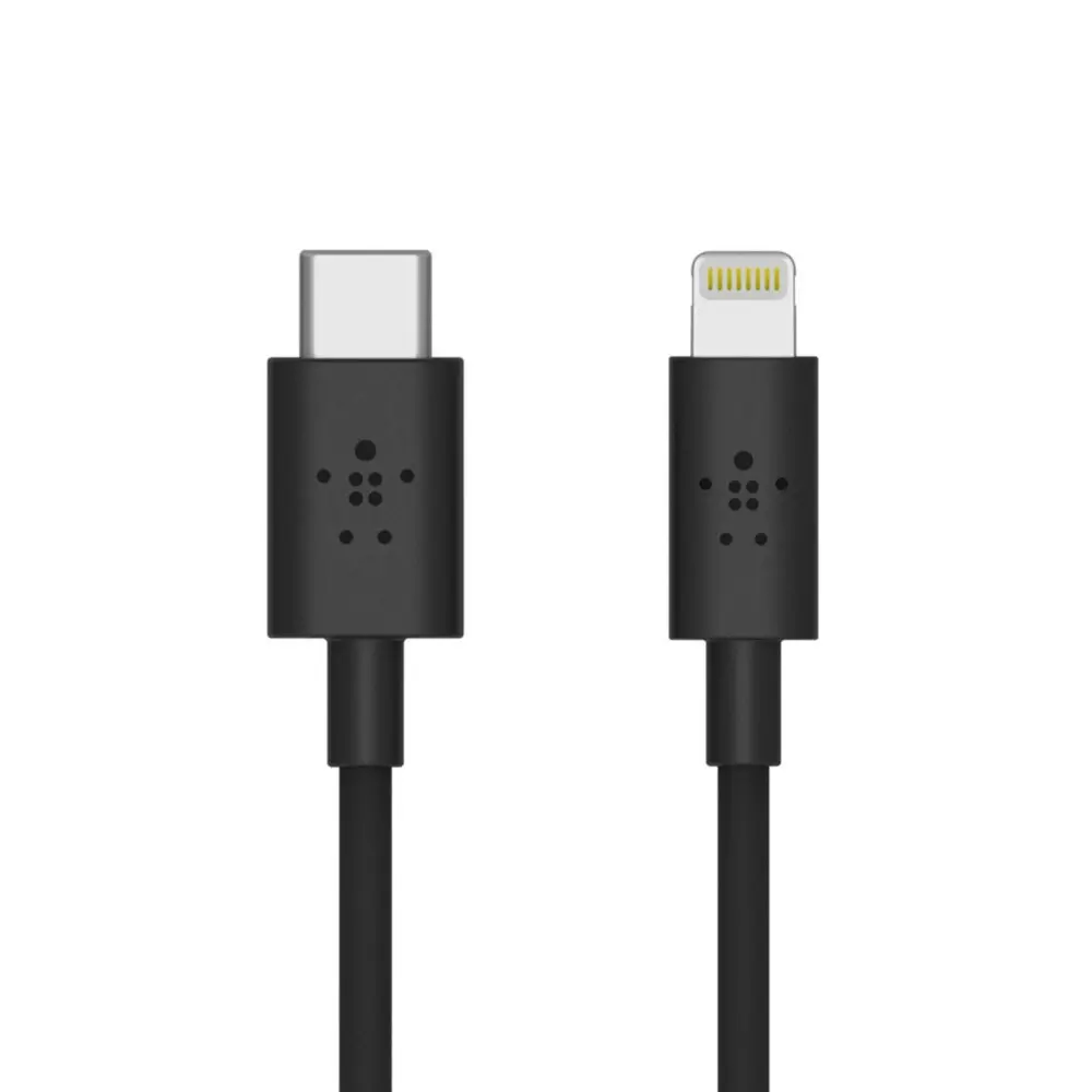 Belkin Boost Charge/Sync 1.2M USB-C Lightning MFI-Certified Cable for iPhone BLK