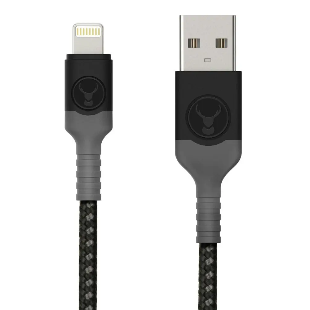 2x Bon.Elk 1m USB-A to Lightning MFI-Certified Charging Cable  for iPhone Black