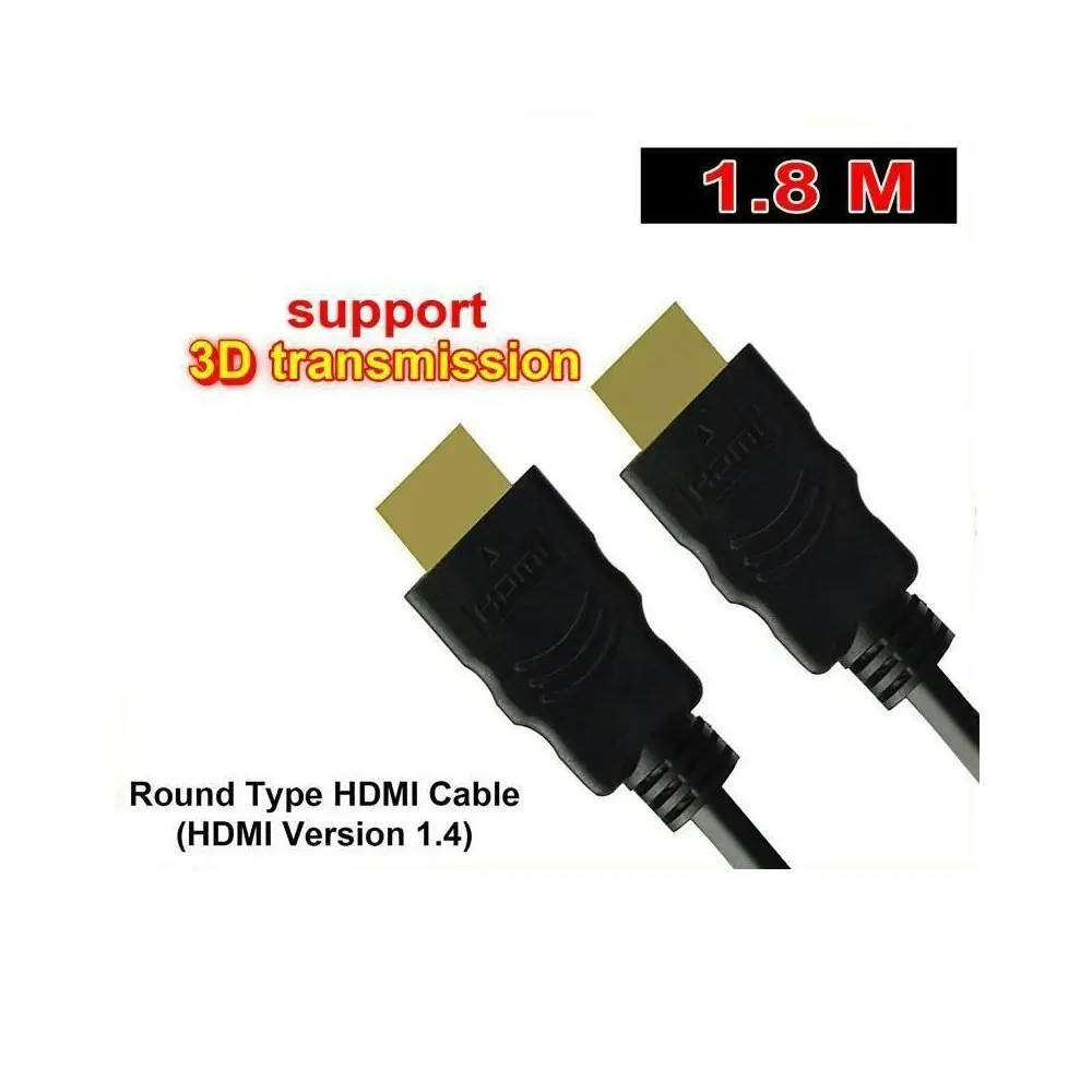 mBeat 1.8m GLD Plated V1.4 HDMI Cable Full Ultra HD 1080p 3D Ethernet High Speed