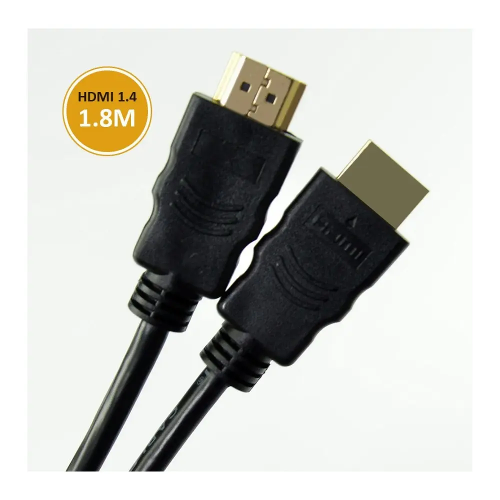 2PK mBeat 1.8m Gold Plated V1.4 HDMI Cable Full Ultra HD 1080p 3D Ethernet Speed