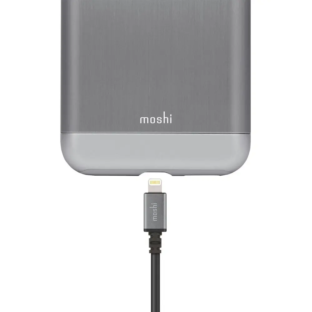 Moshi 3M USB To Lightning MFI-Certified for iPhone Charging Cable for iPhone BLK