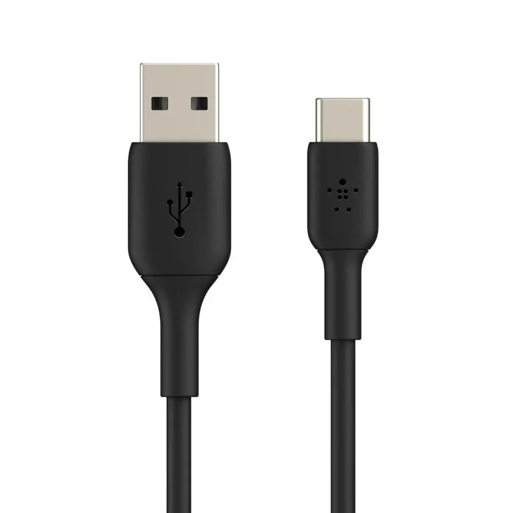 Belkin 2M USB-A to USB-C Cable Data Sync Charging Cord for Smartphones Black