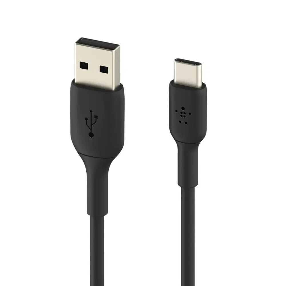 Belkin 2M USB-A to USB-C Cable Data Sync Charging Cord for Smartphones Black