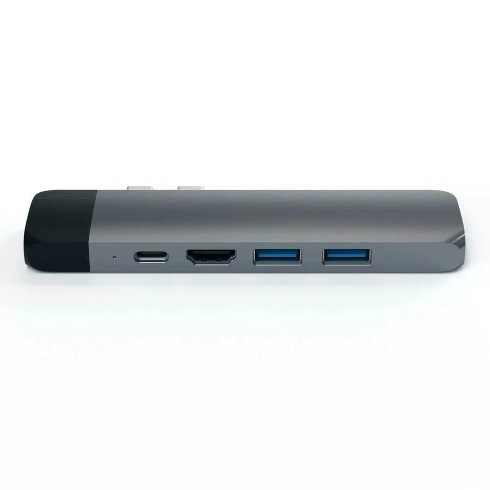 Satechi USB-C Pro Hub w/4K HDMI/USB-A/USB-C/SD/Micro SD/Ethernet Adapter Grey