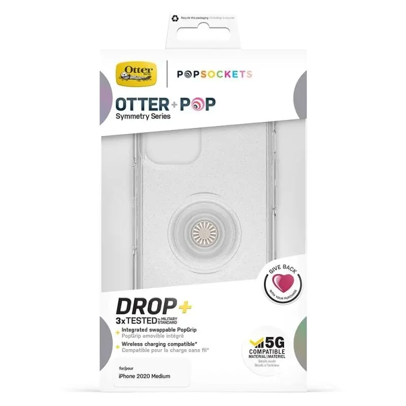 Otterbox Otter+Pop Symmetry 5.4" Drop Proof Case for iPhone 12 Mini Stardust