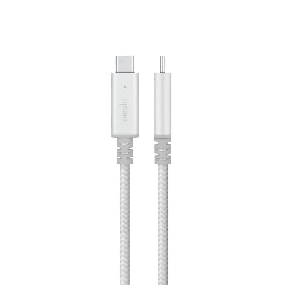 Moshi Integra 2M USB-C Nylon LED Indicator Charging Cable For Phones/MacBook SLV