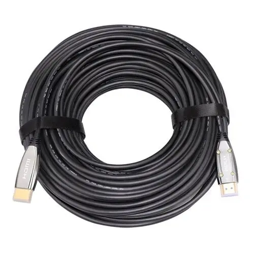 Cruxtec 10M HDMI 2.1 8K Optical Fiber Cable 24K Gold Plated Connector Space Grey