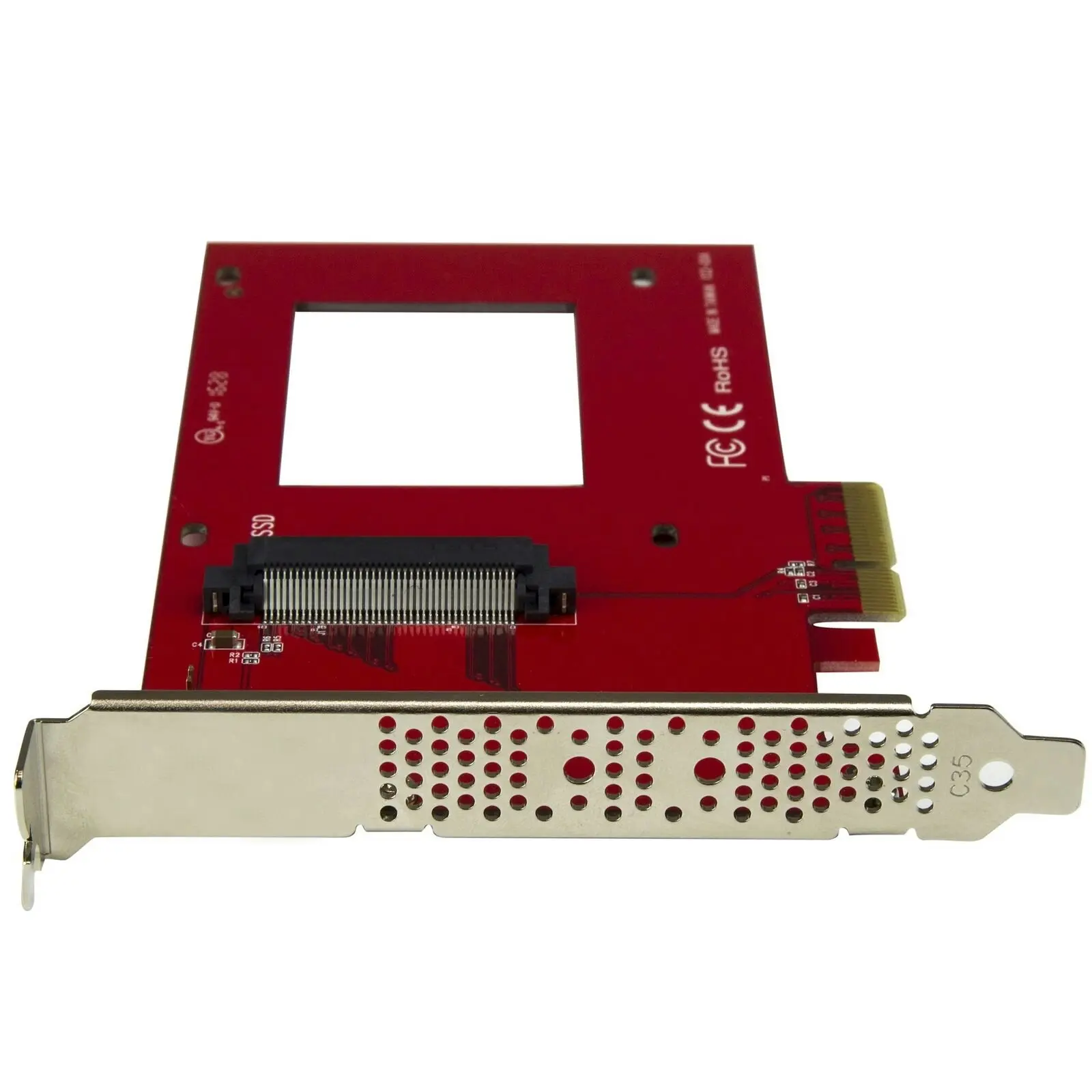 Star Tech Ultra Fast Data Access x4 PCIe 3.0 to U.2 NVMe SSD 2.5in Adapter/Slot