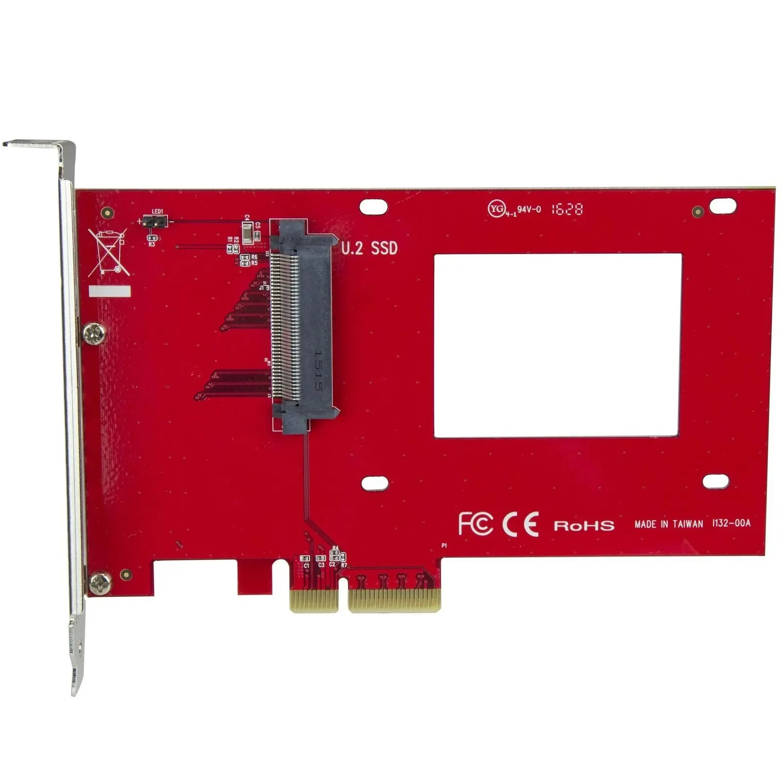 Star Tech Ultra Fast Data Access x4 PCIe 3.0 to U.2 NVMe SSD 2.5in Adapter/Slot