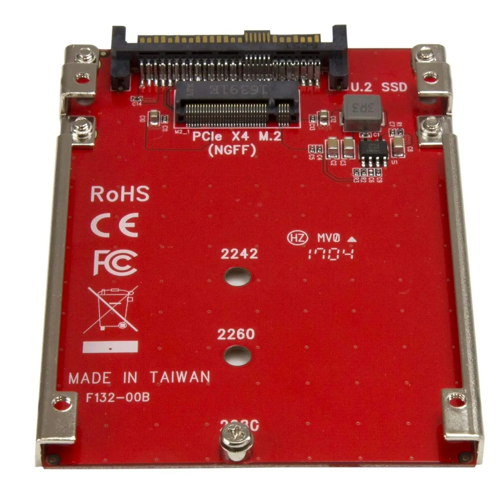 Star Tech Computer/Server M.2 to U.2 Host Adapter for M.2 PCIe NVMe SSD Drive