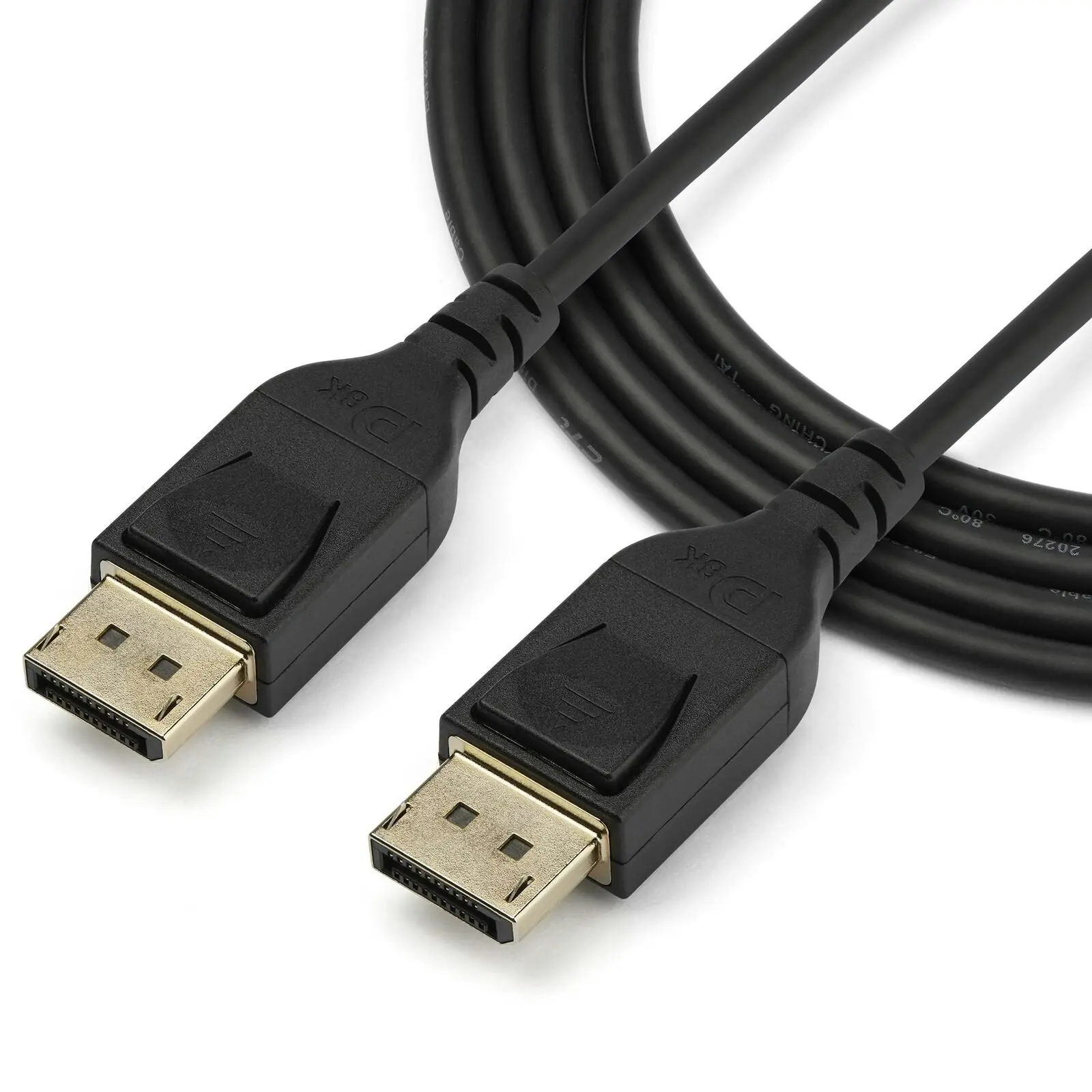 Star Tech DisplayPort Cable Black 1m HBR3 HDR MST 8K 120Hz 32.4Gbps Male To Male