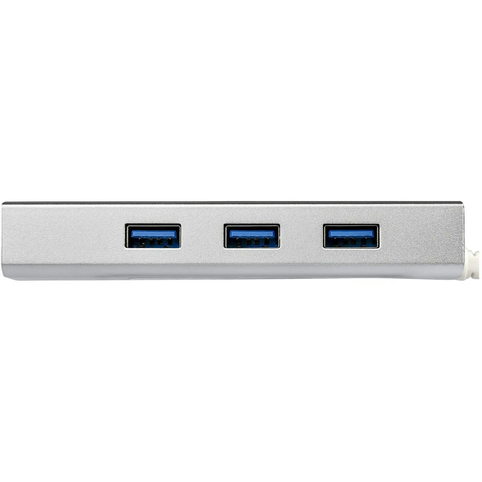 Star Tech 3-Port Portable USB 3.0 5Gbps Hub & Gigabit Ethernet For PC/Laptop WHT