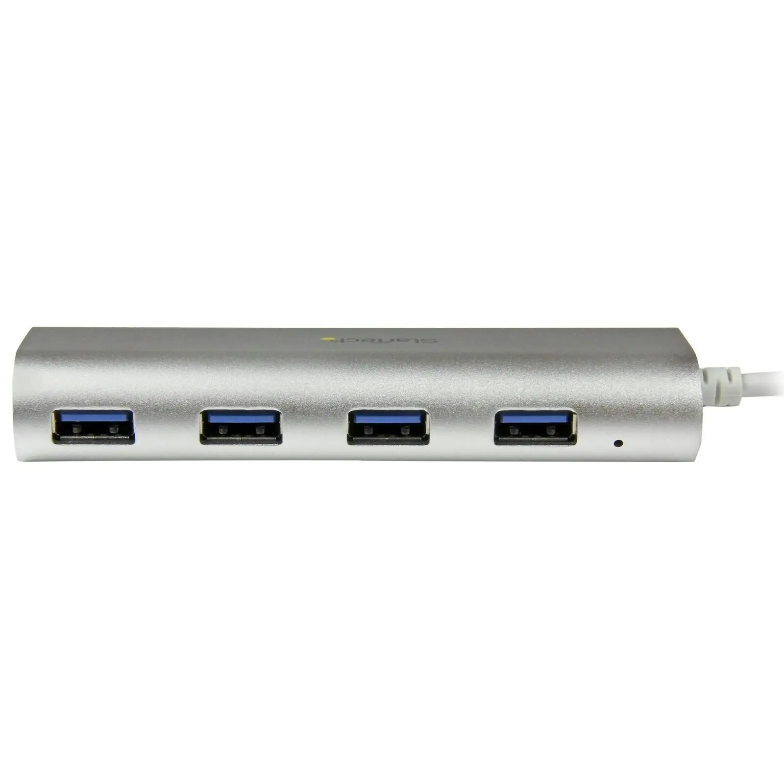 Star Tech 4-Port Portable USB 3.0 Hub 5Gbps For Mac/Windows/ChromeOs SLV & WHT