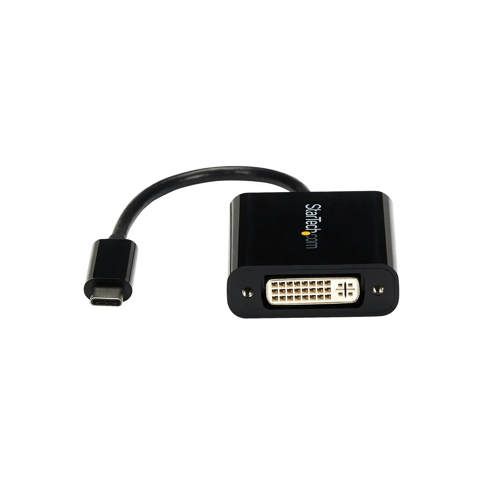 Star Tech USB-C To DVI Adapter 1080p BLK For Chrombook/Mac/Laptop Thunderbolt 3