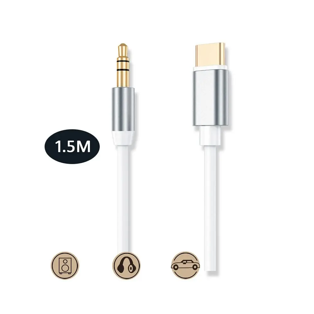 Sansai 1.5m USB-C to 3.5mm Adapter Audio Cable Connector for Samsung S21/Note