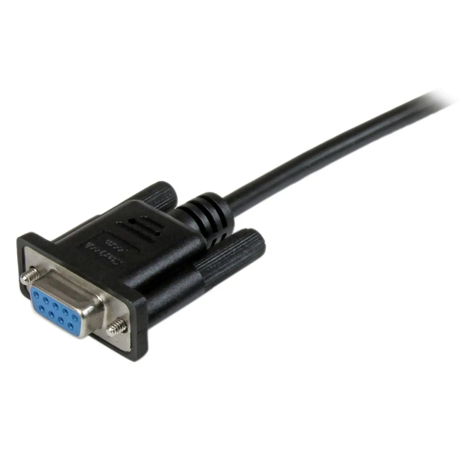 Star Tech 1m Black DB9 Serial Null Modem Cable Female To Female PC/Serial Device