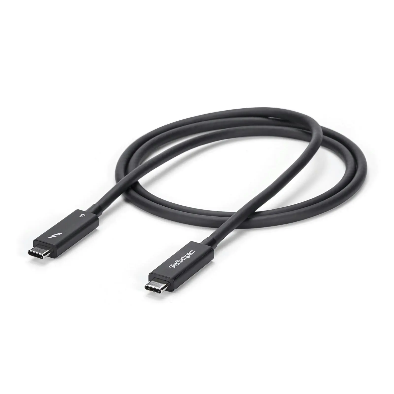 Star Tech 1m Thunderbolt 3 Cable w/ 100W Power Delivery 40Gbps PC/Laptop BLK