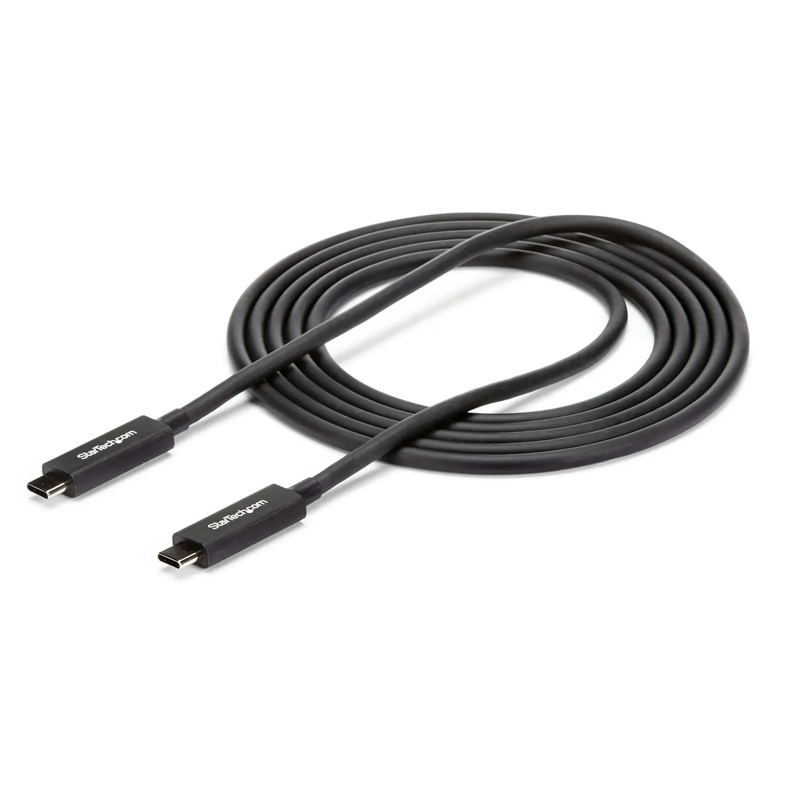 Star Tech 2m Thunderbolt 3 Cable w/ 100W Power Delivery 40Gbps PC/Laptop BLK