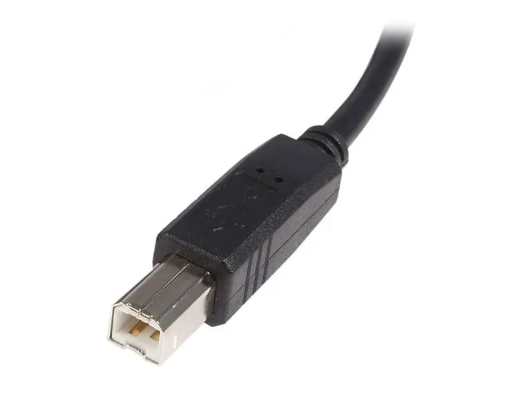 Star Tech 2m USB 2.0 A To B Cable - Male To Male 480Mbps Printers/USB HDD BLK