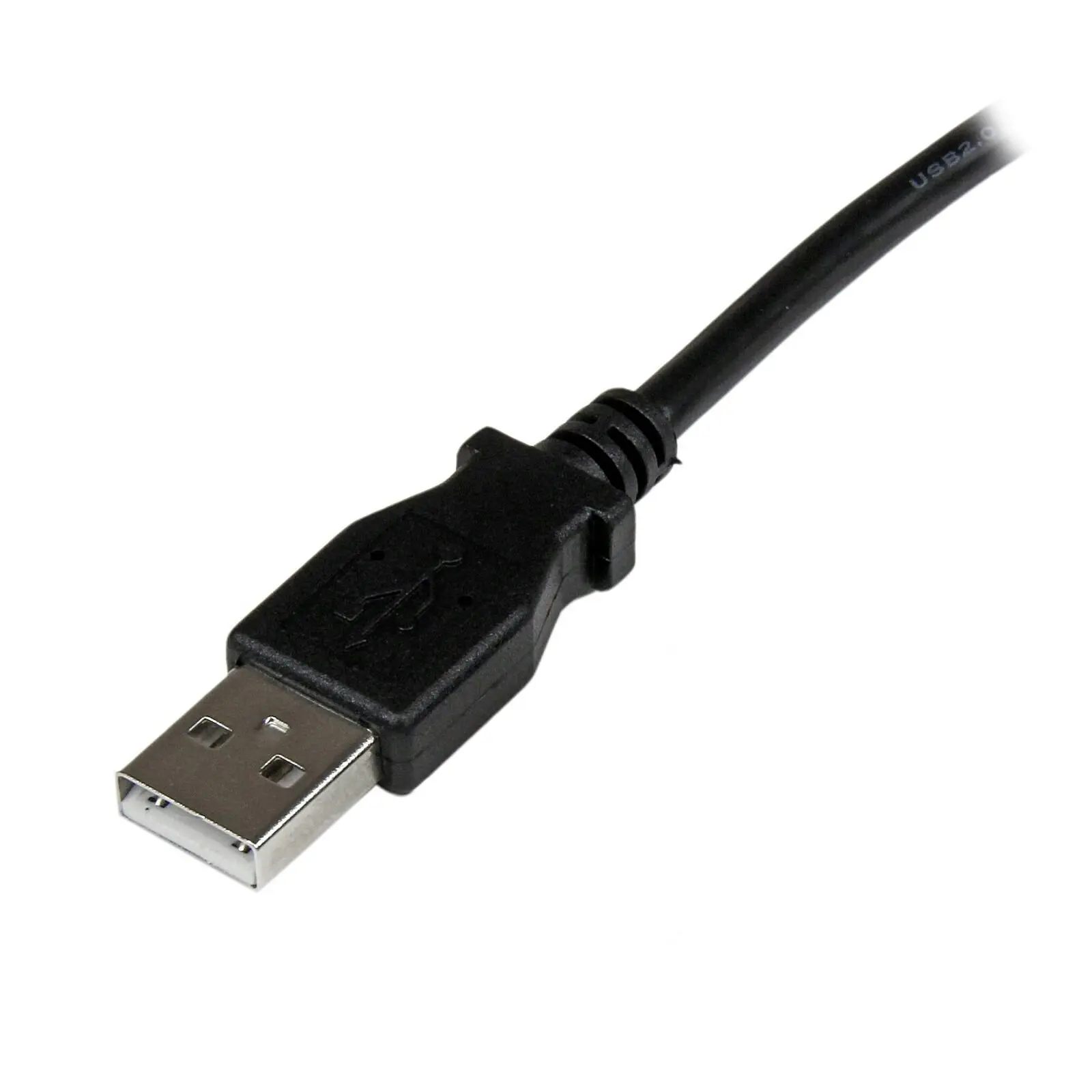 Star Tech 1m USB 2.0 A Straight To Right Angle B Cable Male To Male 480Mbps BLK