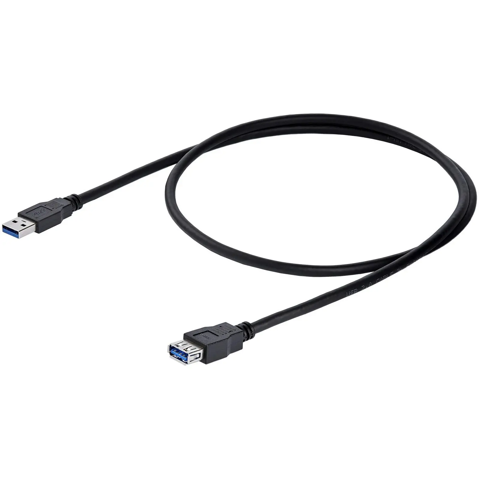 Star Tech 1m SuperSpeed USB 3.0 5Gbps Extension Cable Male To Female Black