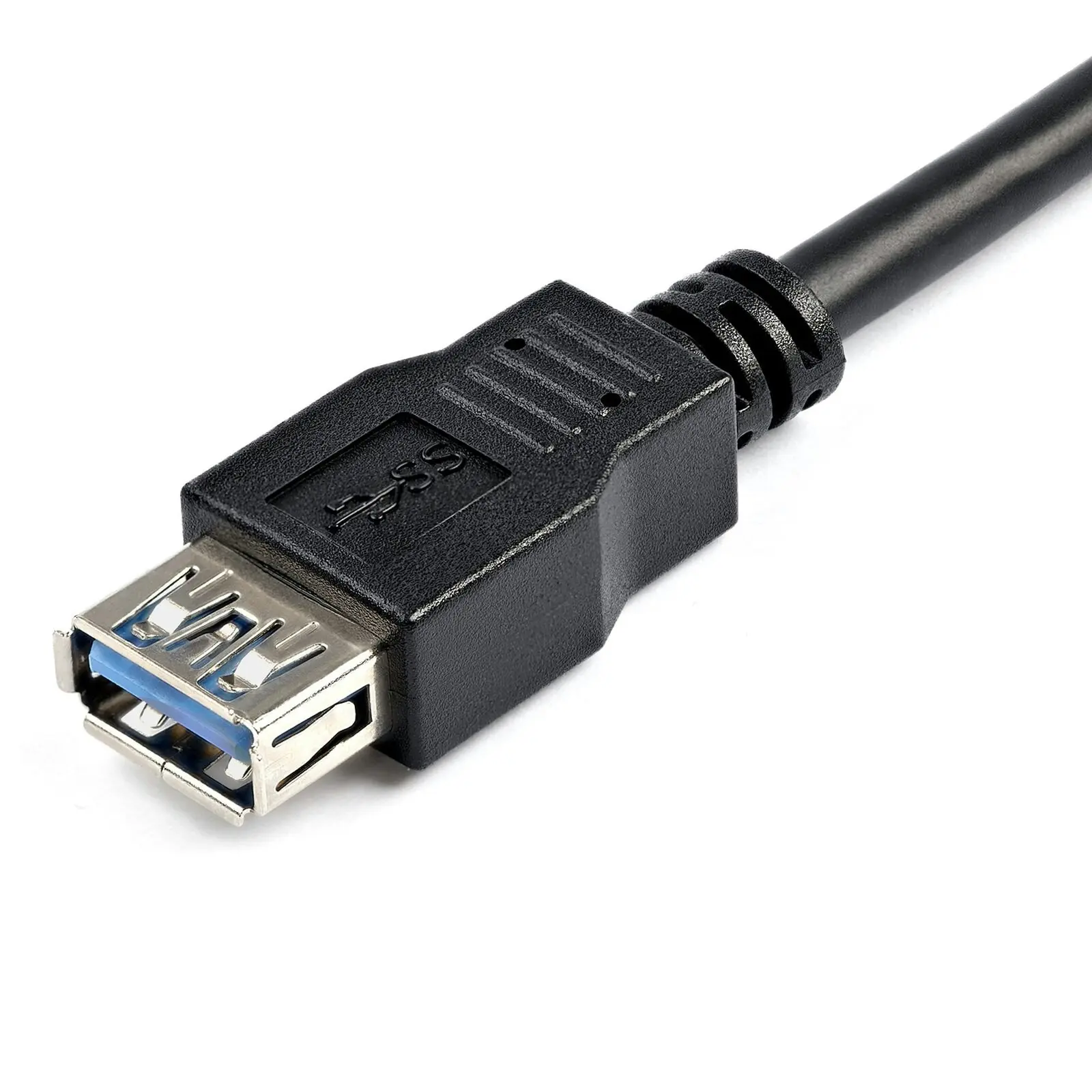 Star Tech 2m SuperSpeed USB 3.0 5Gbps Extension Cable Male To Female Black