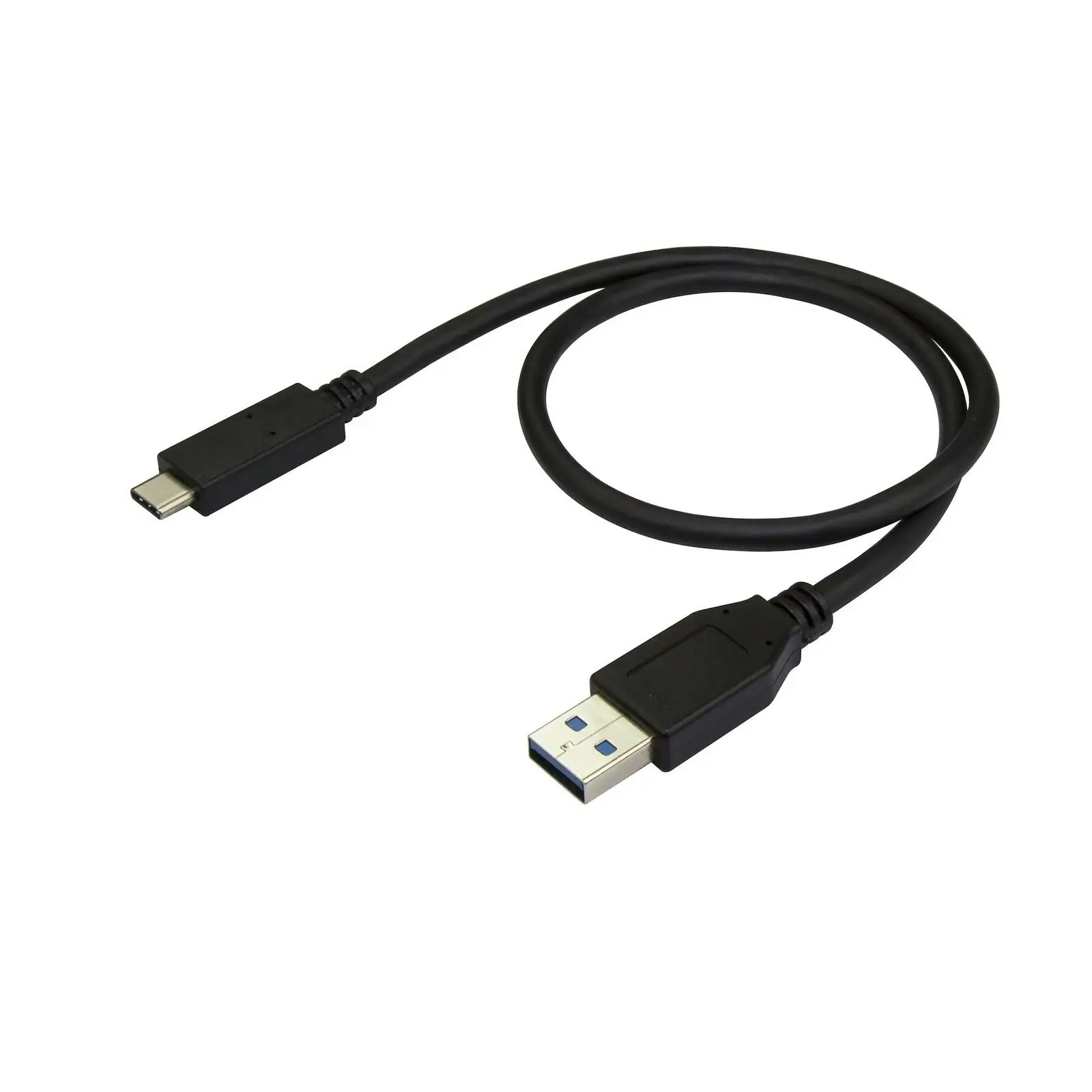 Star Tech 0.5m USB-A to USB-C Cable 10Gbps For PC/Laptop/Phone/External HDD BLK