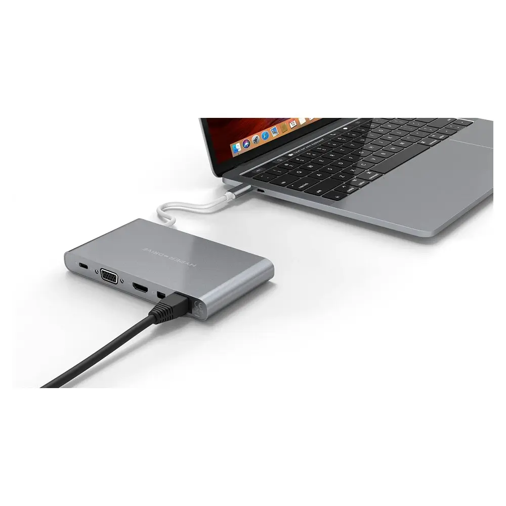 HyperDrive Ultimate 11-in-1 USB-C to HDMI/3.5mm/SD Hub for Mac/PC/Mobile Grey