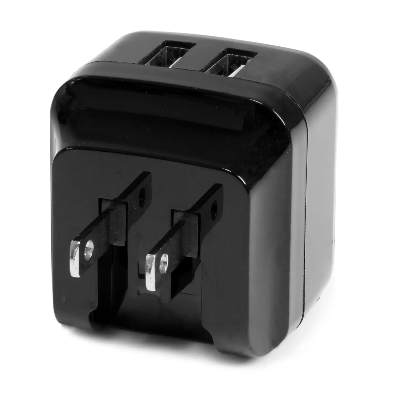 Star Tech Dual-Port USB Wall Charger 17W For Phone - International Travel Black