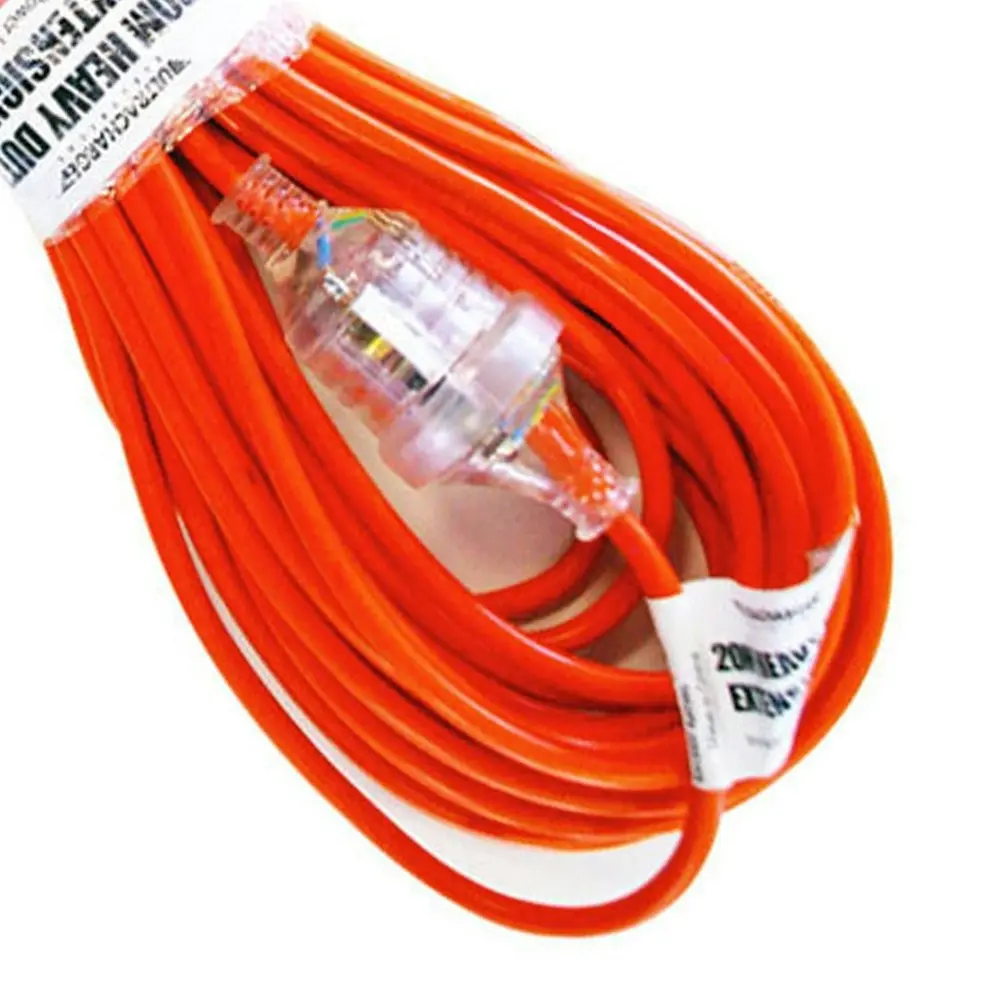 UltraCharge 20m Extension Heavy Duty 10A/2400W Lead Power Cord AU/NZ Plug Orange