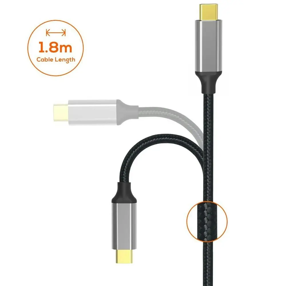 mBeat ToughLink 1.8m 4K USB-C Male To DisplayPort M Cable Adapter For Laptop/PC