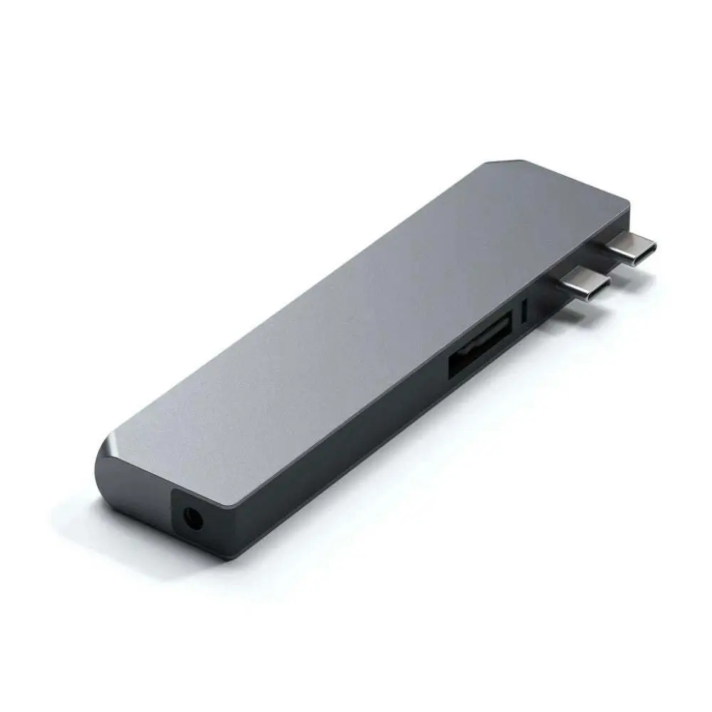 Satechi Pro Hub Max Portable 5 Gbps Adapter For MacBook Pro/Air M1 Space Grey