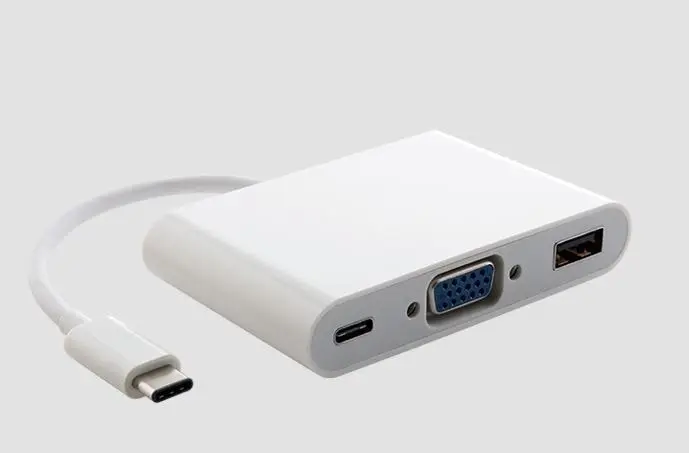 Astrotek Thunderbolt USB-C To Female VGA/USB/Card Reader Video Adapter Converter