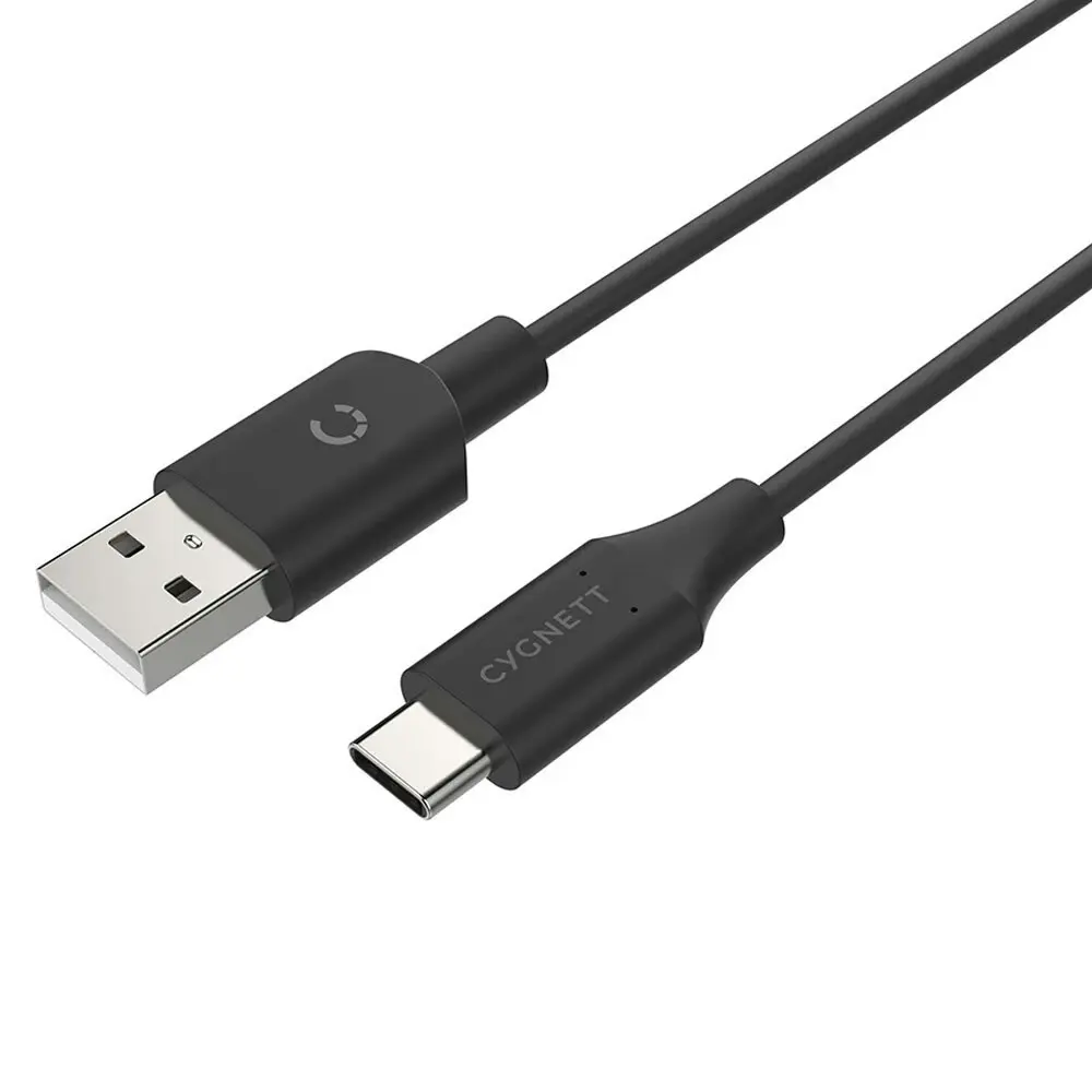 Cygnett Essentials USB-C 2.0 To USB-A Data Charge/Sync Cable 10cm Phone Black