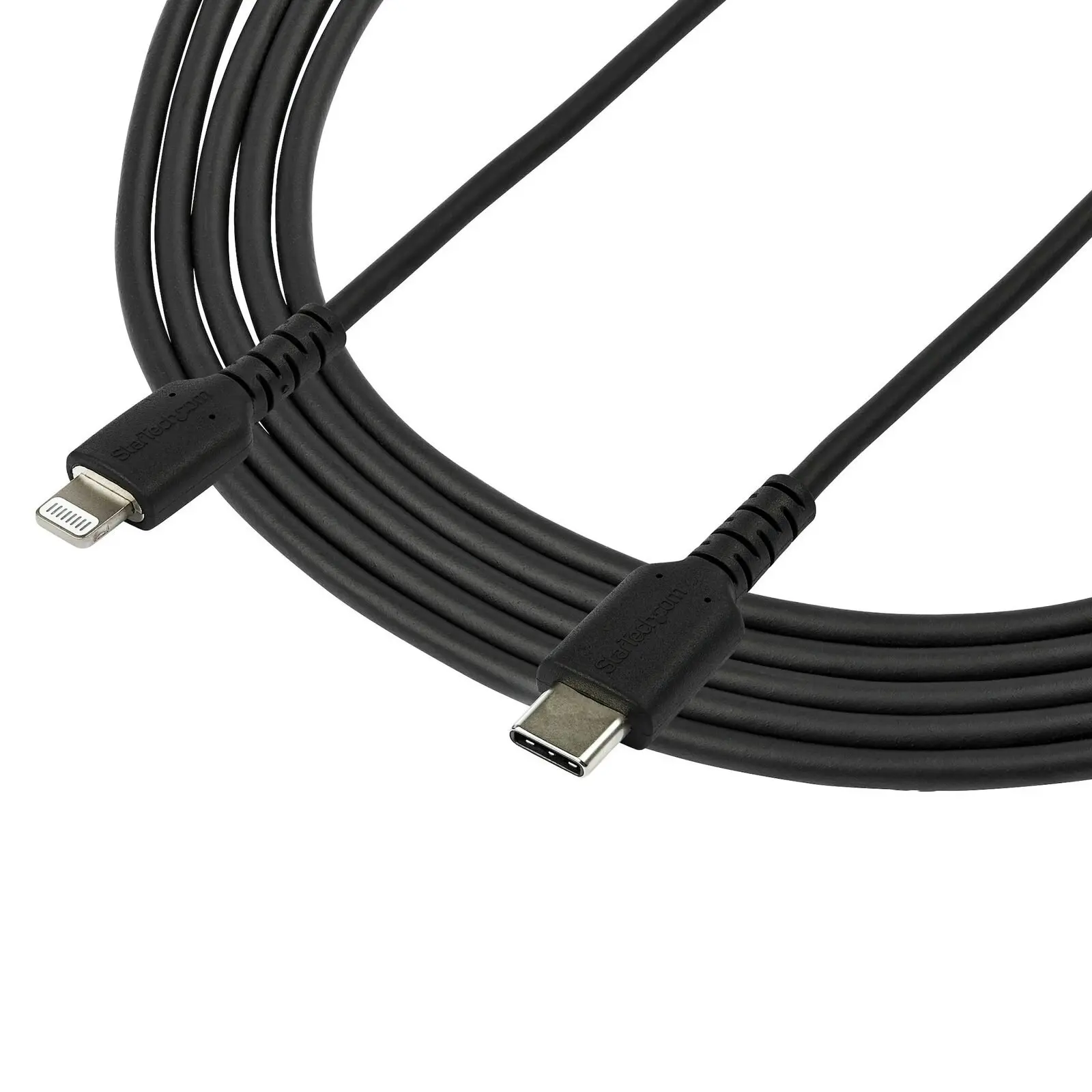 Star Tech 2m USB-C To Lightning MFI-Certified Cable Flexible Fiber For iPhone BK