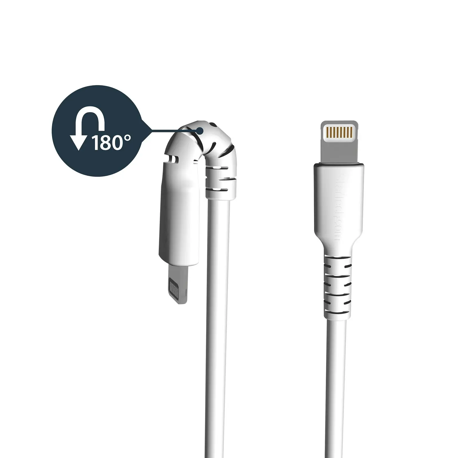 Star Tech 2m USB-A To Lightning MFI-Certified Cable Flexible Fiber For iPhone WH