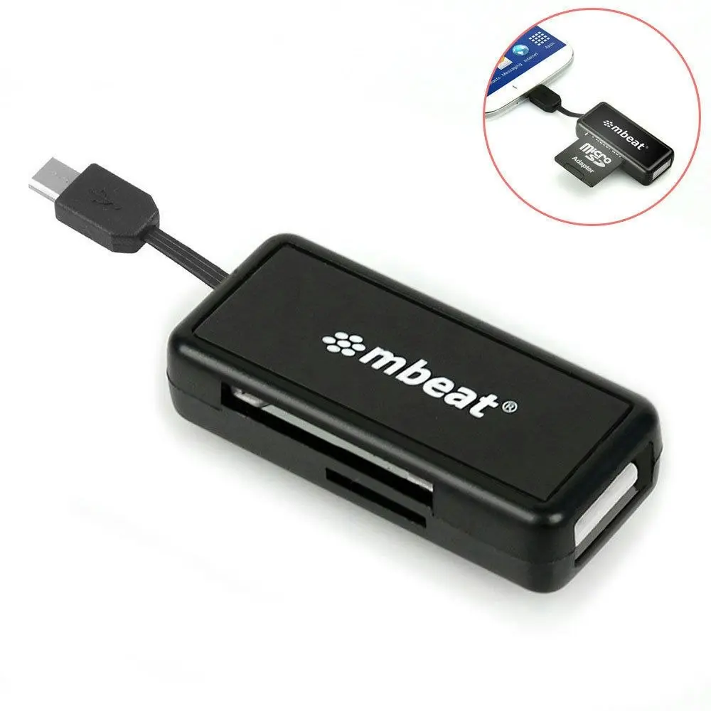 Micro USB Card Reader and Hub for Android Smartphones Tablet Samsung Sony HTC