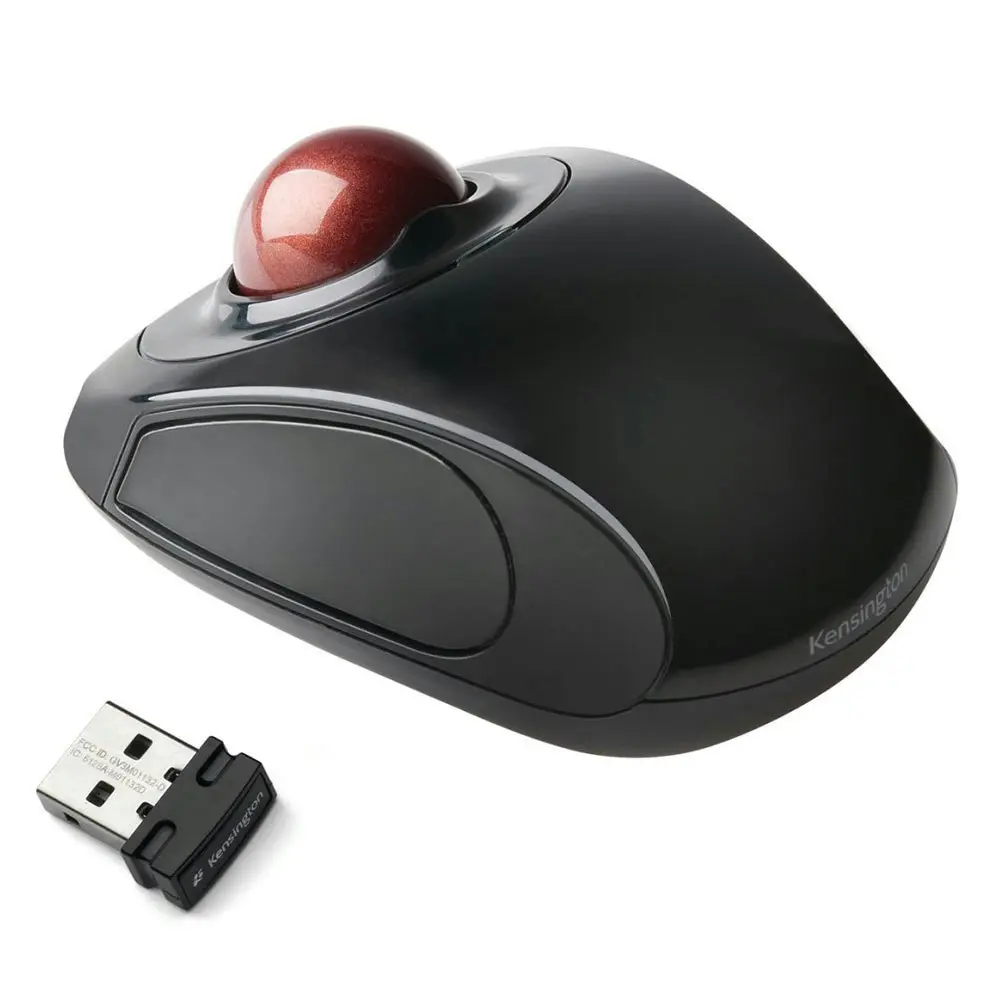 Kensington Orbit Ergonomic Wireless Mobile Trackball Mouse Windows Mac PC Apple