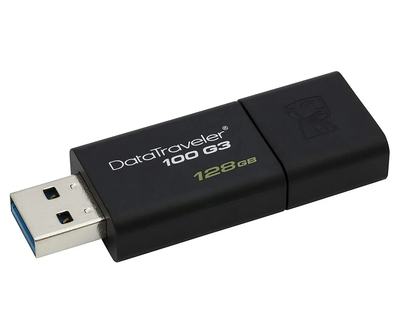 Kingston 128GB Data Traveler USB 3.0 Memory File Storage Stick Flash Drive Black