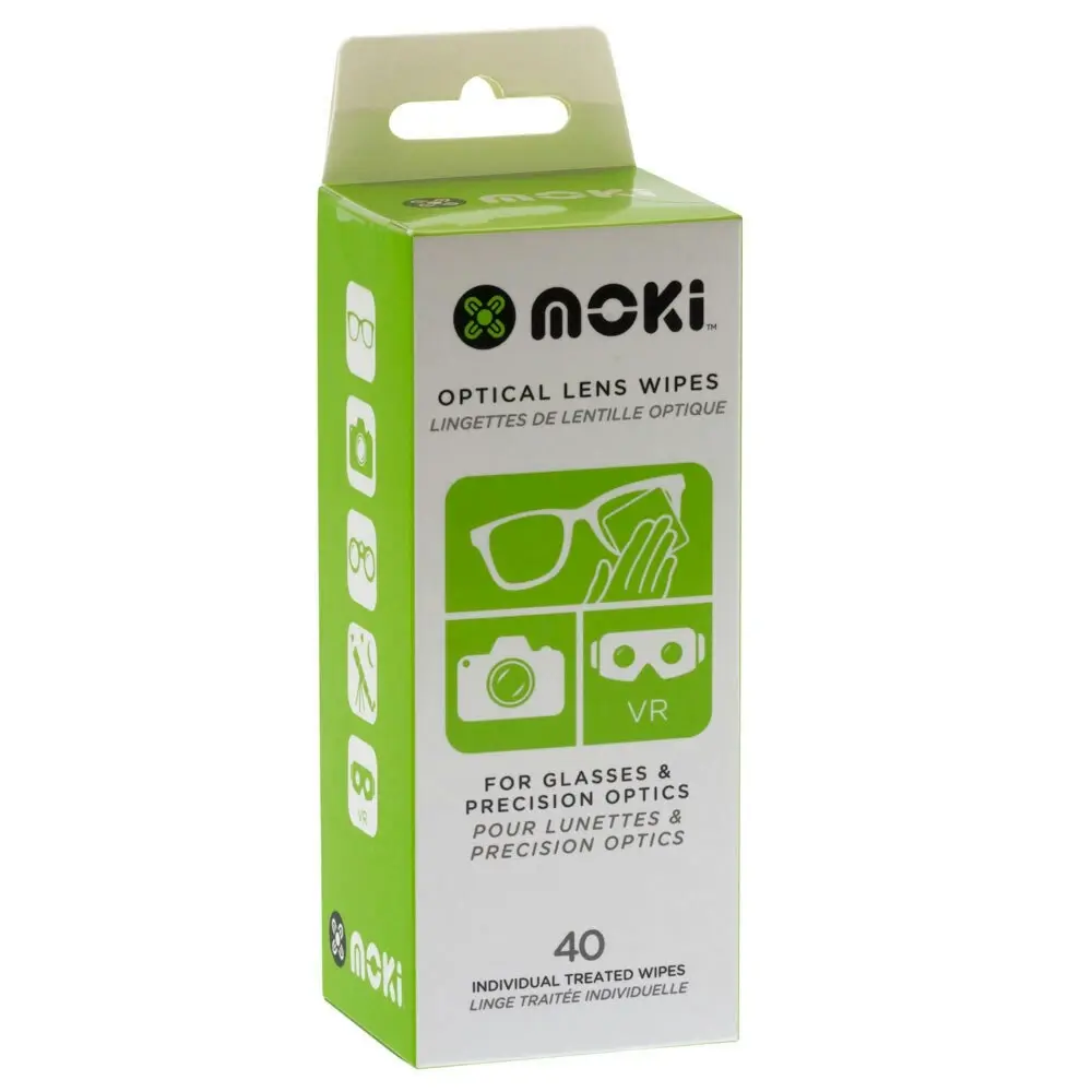 3x 40pc Moki Optical Lens Wipes Cleaner Cleaning Wet Tissue for Camera/VR/Phone