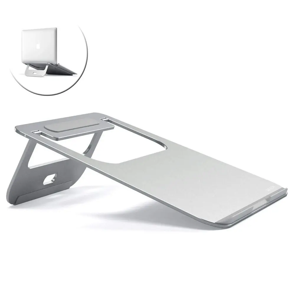 Satechi Aluminium Stand Tray/Holder for 12"-17" Laptop/MacBook/Notebook Silver