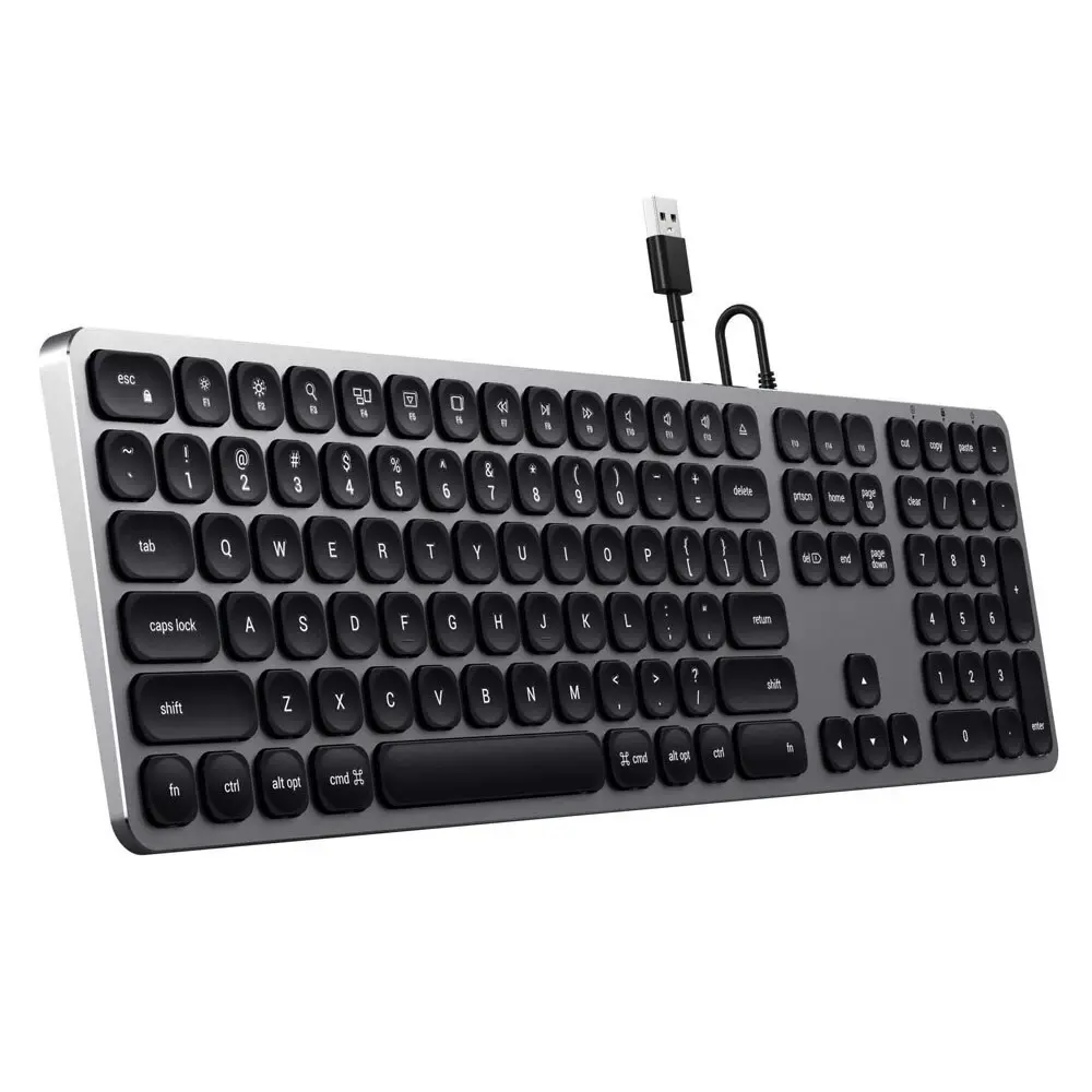 Satechi USB-A Wired Keyboard for PC Desktop Apple Mac/MacBook Air/Pro Space Grey