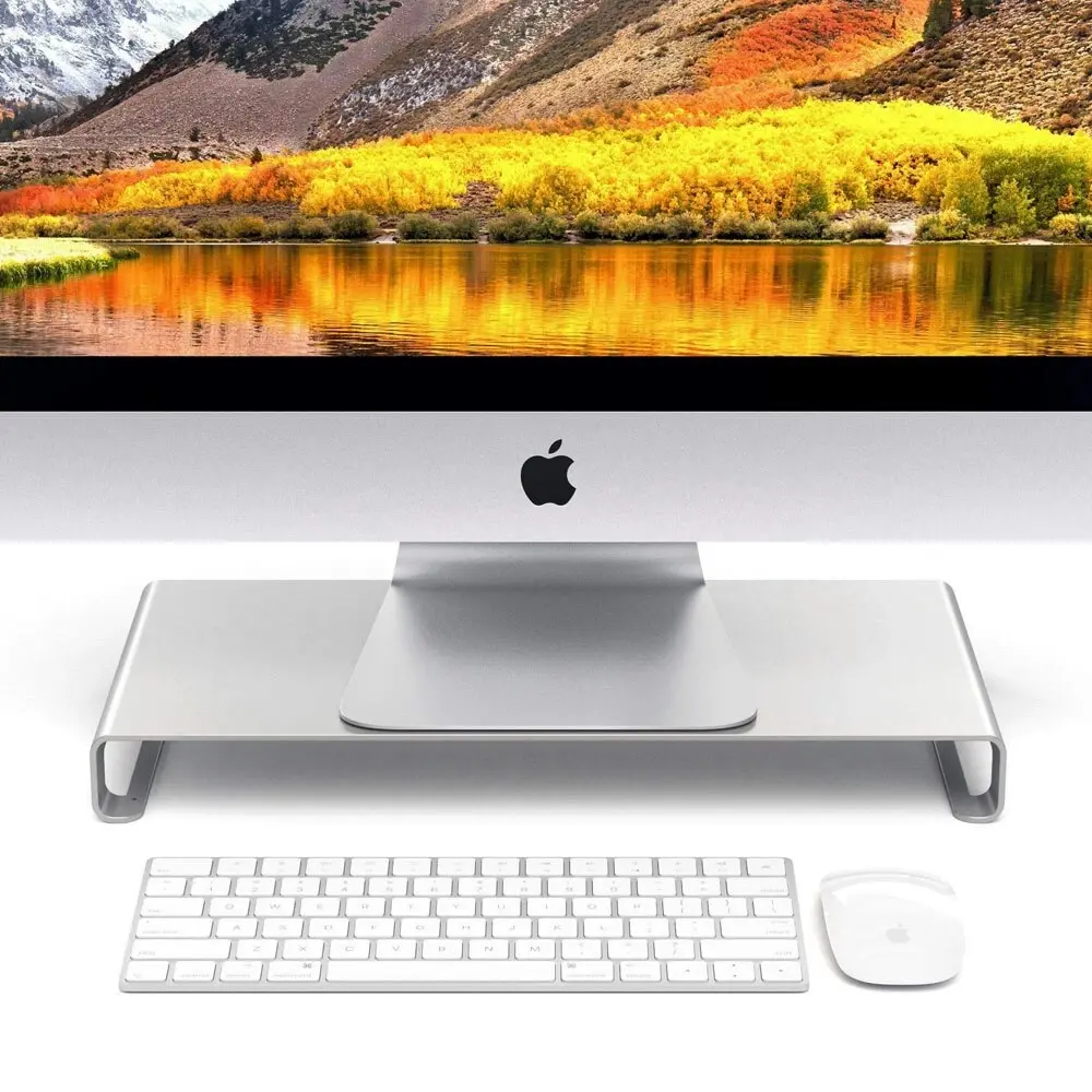 Satechi Slim Aluminium Monitor/Laptop Stand/Mount for Apple iMac/MacBook Silver