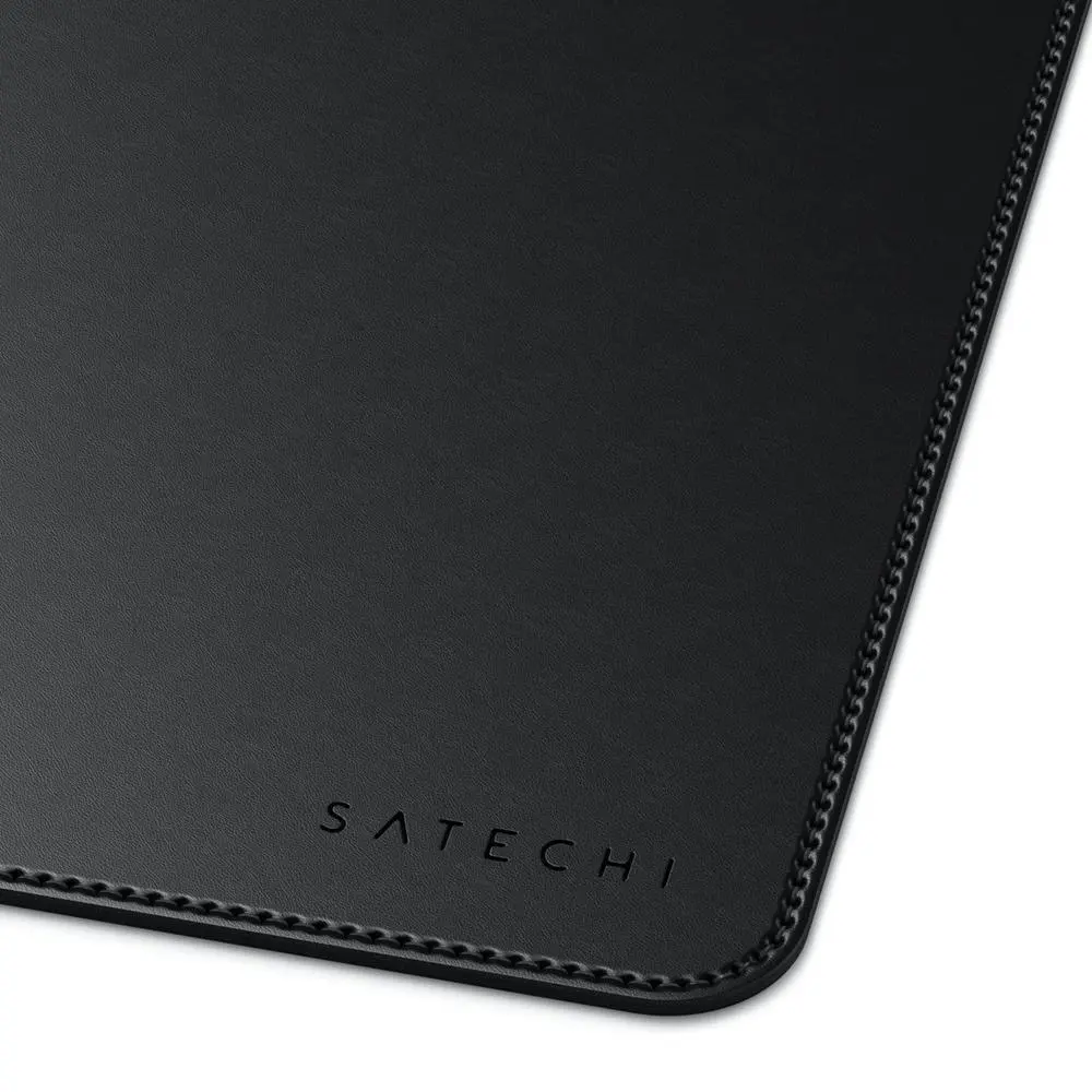 Satechi Multipurpose 58x31cm Eco Leather Deskmate Table Protector/Mouse Pad BLK